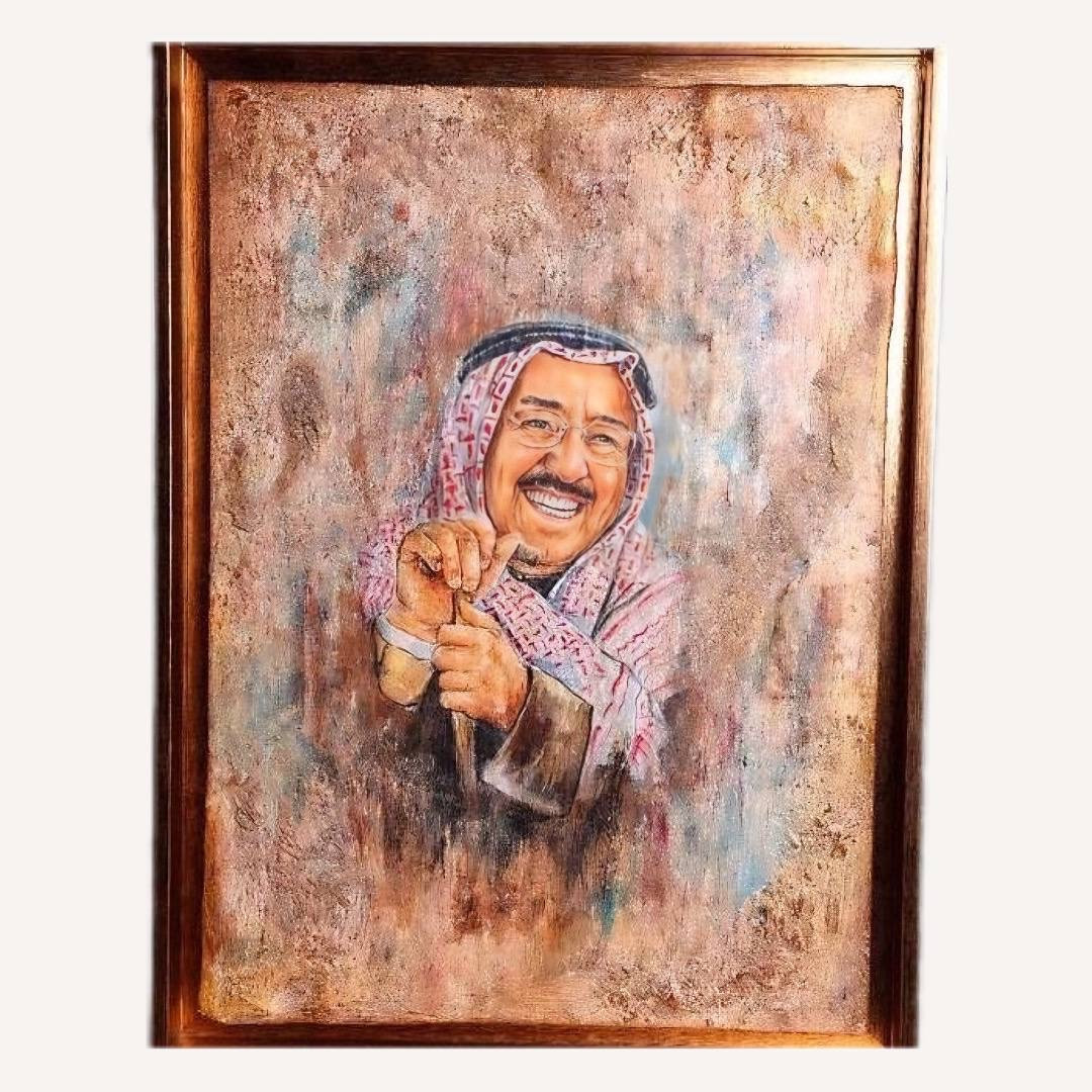 لوحة الشيخ صباح الأحمد